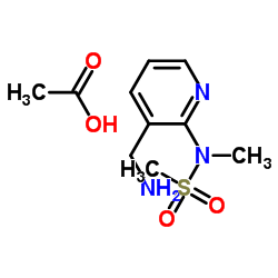 N-(3-(氨基甲基)吡啶-2-基)-N-甲基甲磺酰胺乙酸结构式
