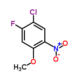 1-Chloro-2-fluoro-4-methoxy-5-nitrobenzene Structure
