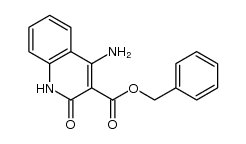 benzyl 4-amino-2-oxo-1,2-dihydroquinoline-3-carboxylate结构式