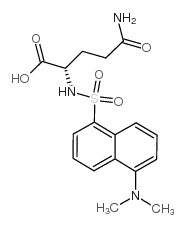 丹磺酰-L-谷氨酰胺结构式