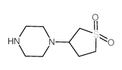 1-(1,1-二氧代-四氢-1lambda*6*-噻吩-3-基)-哌嗪结构式