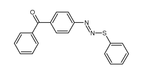 phenyl(4-((phenylthio)diazenyl)phenyl)methanone结构式