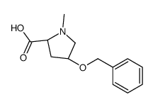 (2S,4R)-4-benzyloxy-1-methyl-pyrrolidine-2-carboxylic acid Structure