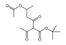 tert-butyl 2-acetyl-5-acetyloxy-3-oxohexanoate Structure