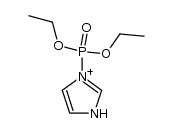 N-(diethoxyphosphoryl)imidazolium ion Structure