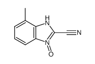 1H-Benzimidazole-2-carbonitrile,7-methyl-,3-oxide(9CI)结构式