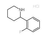2-(2-Fluorophenyl)piperidine hydrochloride Structure