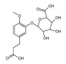 Dihydro Isoferulic Acid 3-O-β-D-Glucuronide Structure