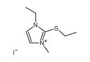 1-ethyl-2-ethylsulfanyl-3-methyl-imidazolium, iodide Structure