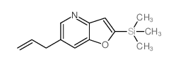 6-烯丙基-2-(三甲基甲硅烷基)呋喃[3,2-b] 吡啶结构式