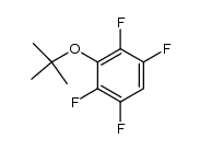 1,2,4,5-tetrafluoro-3-t-butoxybenzene Structure