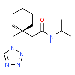 N-(propan-2-yl)-2-[1-(1H-tetrazol-1-ylmethyl)cyclohexyl]acetamide Structure
