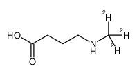 N-甲基-4-氨基丁酸-d3结构式