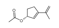 (R)-3-(prop-1-en-2-yl)cyclopent-2-enyl acetate结构式