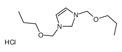 1,3-bis(propoxymethyl)-1,2-dihydroimidazol-1-ium,chloride结构式