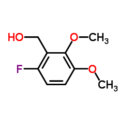 2,3-二甲氧基-6-氟苄醇结构式