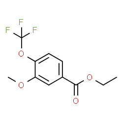 Ethyl 3-methoxy-4-(trifluoromethoxy)benzoate结构式