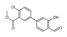 methyl 2-chloro-5-(4-formyl-3-hydroxyphenyl)benzoate Structure