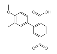 2-(3-fluoro-4-methoxyphenyl)-4-nitrobenzoic acid结构式