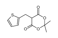 2,2-dimethyl-5-(thiophen-2-ylmethyl)-1,3-dioxane-4,6-dione结构式