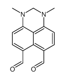 4,5-bis(dimethylamino)naphthalene-1,8-dicarbaldehyde结构式