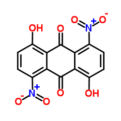 1,5-二羟基-4,8-二硝基蒽醌结构式