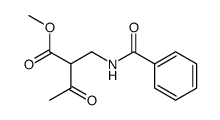 N-Benzoyl-2-acetyl-β-alanine methyl ester Structure