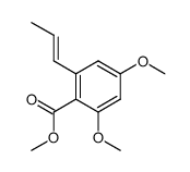 Methyl 2,4-dimethoxy-6-(E-prop-1-enyl)benzoate Structure