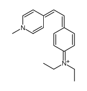 N,N-diethyl-4-[2-(1-methylpyridin-1-ium-4-yl)ethenyl]aniline Structure
