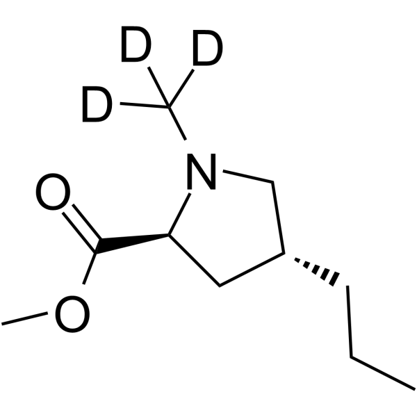 (4R)-1-Methyl-4-propyl-L-proline methyl ester-d3 Structure