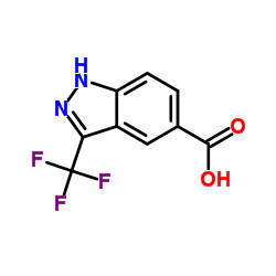 3-(trifluoromethyl)-1H-indazole-5-carboxylicacid结构式