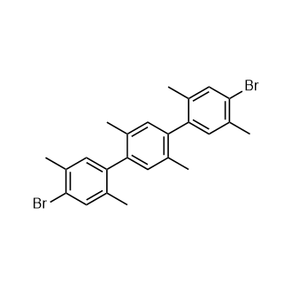 4,4"-Dibromo-2,2',2",5,5',5"-hexamethyl-1,1':4',1"-terphenyl Structure
