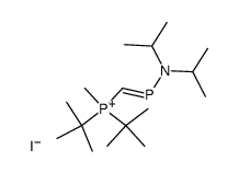 di-tert-butyl(methyl)(diisopropylamidophosphenomethyl)phosphonium iodide Structure