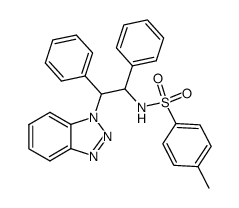 1-(benzotriazol-1-yl)-2-tosylamino-1,2-diphenylethane Structure