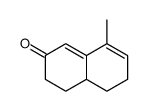 8-methyl-4,4a,5,6-tetrahydro-3H-naphthalen-2-one结构式