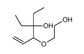 3-ethyl-4-(2-hydroxyethoxy)hex-5-en-3-ol结构式