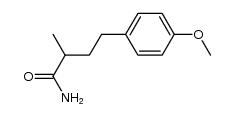 4-(4-methoxy-phenyl)-2-methyl-butyric acid amide结构式