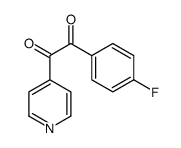 1-(4-氟苯基)-2-(4-吡啶基)-1,2-乙二酮结构式