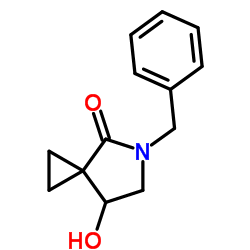 5-Benzyl-7-hydroxy-5-azaspiro[2.4]heptan-4-one结构式