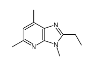 2-ethyl-3,5,7-trimethylimidazo[4,5-b]pyridine结构式