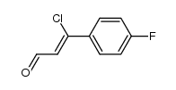 (Z)-3-chloro-3-(4-fluorophenyl)acrylaldehyde Structure