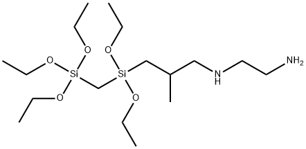 1-[3-(2-aminoethyl)-3-aminoisobutyl]-1,1,3,3,3-pentaethoxy-1,3-disilapropane Structure