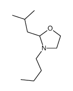 3-butyl-2-(2-methylpropyl)-1,3-oxazolidine结构式