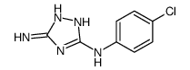N~3~-(4-氯苯基)-1H-1,2,4-三唑-3,5-二胺结构式