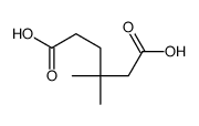 3,3-dimethylhexanedioic acid Structure