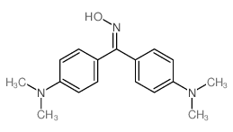 Methanone,bis[4-(dimethylamino)phenyl]-, oxime Structure