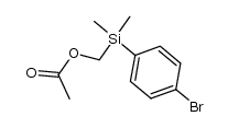 ((4-bromophenyl)dimethylsilyl)methyl acetate Structure