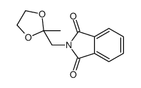 2-[(2-methyl-1,3-dioxolan-2-yl)methyl]isoindole-1,3-dione结构式