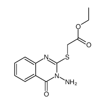 3-amino-2-ethoxycarbonylmetylenethio-4(3H)-quinazolinone Structure