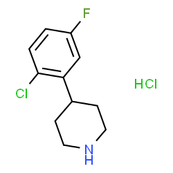 4-(2-氯-5-氟苯基)哌啶盐酸盐结构式